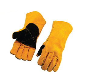For Heat Resistant Safety Gloves 5mil Breathable Anti-Slip Full Smooth Texture Elastic Wristlet for Welding Construction Work - Product Image 4