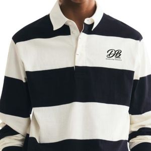 Men's Regular Fit Cotton Rugby Polo Shirt Long Sleeve <b>Classic</b> Collared Casual Sportswear Custom OEM ODM Manufacturer - Product Image 3