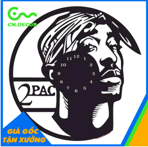 Horloge murale numérique 3D décorative TDH018 en quartz, 35 cm x 35 cm, simple face, Art Déco, LUMINOVA, décoration de portrait scénique pour anniversaire - Product Image 5