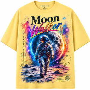 เสื้อยืดแขนยาวพิมพ์ลายนักบินอวกาศมูนวอล์คเกอร์สำหรับผู้ชาย สีตามสั่ง คอกลม ทรงปกติ สวมใส่สบาย ผ้าฝ้ายเจอร์ซีย์ 100% ระบายอากาศได้ดี - Product Image 1