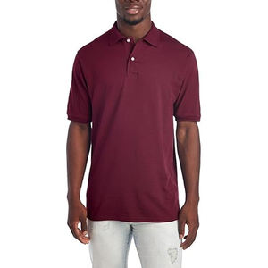 Achetez les polos pour hommes les plus vendus, 100% coton, style décontracté avec col côtelé et manches courtes, tissu jersey respirant. - Product Image 5