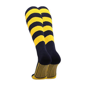 Children Youth Spring Breathable Eco-Friendly Athletic Sports <b>Socks</b> Knit Spandex/Polyester Cushion Knee High Custom Logo - Product Image 2