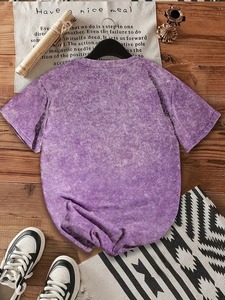 เสื้อยืดแขนสั้นผู้ชายสไตล์สตรีทแวร์ลำลอง ระบายอากาศได้ดี เป็นมิตรกับสิ่งแวดล้อม ทรงโอเวอร์ไซส์ ผ้าทอแบบพิเศษ พร้อมลายกราฟิกตามสั่ง รับผลิตแบบ OEM - Product Image 5