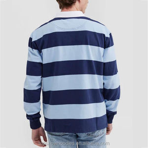 เสื้อรักบี้แขนยาวคุณภาพสูง ผ้าโพลีเอสเตอร์ 100% สำหรับฤดูใบไม้ร่วง แบบเรียบง่าย สั่งทำได้ แห้งเร็ว สำหรับผู้ชาย - Product Image 3