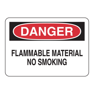 Panneau de signalisation de danger de matériau inflammable et interdiction de fumer pour les laboratoires et les zones industrielles - Product Image 3