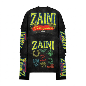 เสื้อเชิ้ตผู้ชายแขนสั้นคอโอ พรีเมียม 220 GSM ผ้าสแปนเด็กซ์/คอตตอน พิมพ์ลายตามสั่ง ดีไซน์เรียบง่าย เป็นมิตรกับสิ่งแวดล้อม ระบายอากาศได้ดี - Product Image 1