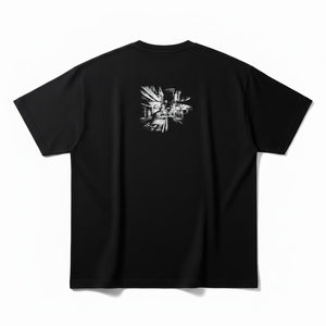 เสื้อยืดโอเวอร์ไซส์ผ้าคอตตอนหนา 300gsm พรีเมียม ปักลายได้ตามสั่ง แบบเรียบ ไหล่ตก สไตล์ฮิปฮอป สตรีทแวร์ - Product Image 2