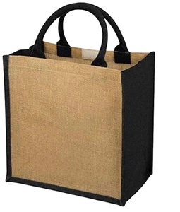 Nouveau sac fourre-tout en jute pour courses, imprimé sur mesure, style occidental uni, cadeaux personnalisés, logo, motif, promotion, écologique - Product Image 6