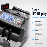 Machine à compter les billets de qualité professionnelle AL-6300, détection UV/MG, reconnaissance automatique des devises, écran LCD, compatible avec les billets de banque du monde entier