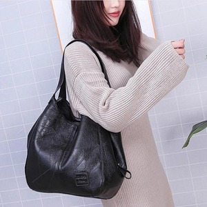 Bolso Tote de Cuero Genuino Personalizado para Mujer, Diseño Elegante, Bolso de Hombro para Dama, Gran Capacidad, Tela de Verano de Alta Calidad - Product Image 3