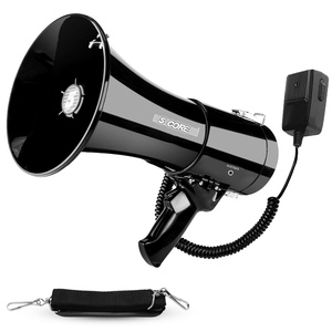 5 Core Megaphone Bullhorn 50W <b>Speaker</b> w Handheld Mic Shoulder Strap Loud Clear Audio - Product Image 1