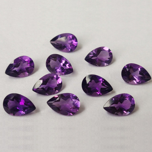 Nouvelle Collection 2026 – Pierres précieuses semi-précieuses en améthyste violette naturelle taille poire, calibrées en vrac, pour la fabrication de bijoux délicats - Product Image 5