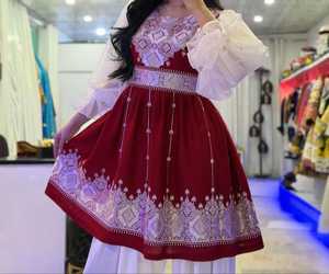 Ropa Tradicional Boho Vintage para Mujer, Vestidos Casuales Afganos Bordados a Mano, Tallas Personalizadas, Venta al Por Mayor, para Bodas - Product Image 3