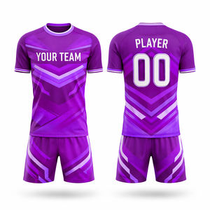 Diseño Personalizado Rojo Blanco Elegante Uniforme de Fútbol de Manga Larga de Alta Calidad Kits OEM de Fábrica 100% Poliéster Antibacteriano - Product Image 4