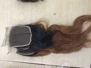 Venta al por mayor KRISORIGINALS Cabello Indio Liso Remy con Cierre de Encaje 4x4 HD, Cabello Virgen Suave con Doble Trama a Máquina, 16 Pulgadas para Salón - Product Image 2