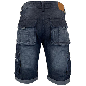 Men's Distressed Denim Shorts Straight Leg <b>Mid</b> Waist Cotton Casual Summer Style - Product Image 6