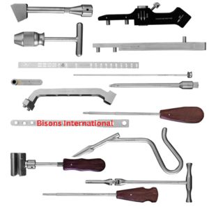 Juego de Instrumentos Ortopédicos Manuales BISONS para Fracturas Femorales, Kit de Cirugía de Trauma, Instrumentos Quirúrgicos de Fijación Ósea de Acero Inoxidable - Product Image 2