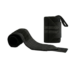 Bandes de poignet réglables en néoprène avec logo personnalisé, antidérapantes, avec fermeture auto-agrippante pour la musculation, le powerlifting et la gym, unisexe - Product Image 1
