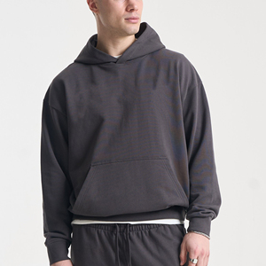 Sudadera con Capucha Personalizada de Invierno para Hombre, Bordada, Estilo Urbano, Cierre de Aleación, Lavado Ácido, 100% Algodón, Alta Calidad - Product Image 1