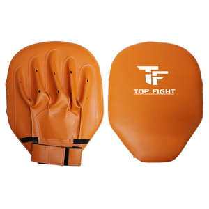 Black OEM Custom High Quality Durable PU Leather Boxing <b>Focus</b> Mitts Breathable Punching and Curved <b>Pad</b> Training for Martial Art - Product Image 3