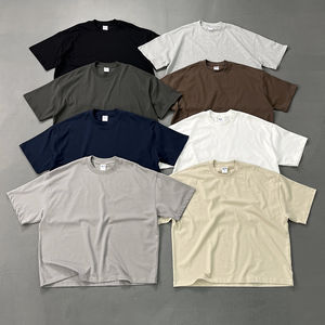 Camisetas de Algodón de Alta Calidad para Hombre, Listas para Enviar al por Mayor, Estilo Oversize con Hombros Caídos, Corte Cuadrado, Camisetas Urbanas para Hombre - Product Image 1