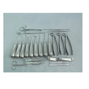Kit d'instruments d'extraction dentaire de qualité supérieure, 24 pièces, forceps d'extraction dentaire de base, classe I, approuvé CE ISO13485 - Product Image 1