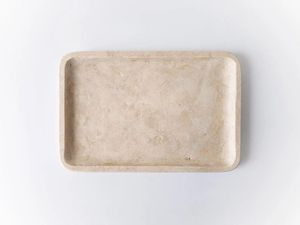Premium Quality <b>Travertine</b> Marble Serving Tray With Natural Stone Texture For Elegant Dining <b>Table</b> Serving And Display Use - Product Image 6