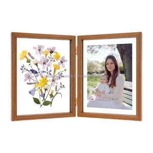 Cadre photo double en bois MDF moderne de qualité supérieure pour la décoration de table de bureau de salon disponible en différents modèles - Product Image 6