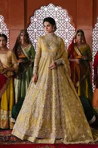 Women's Yellow Silk Embroidered Lehenga Choli Floor-Length Traditional Wedding Dress Clothing Women Trending Design - Product Image 4