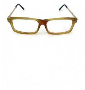 Lunettes de vue uniques faites à la main, design large et rond, en corne de buffle naturelle, monture optique - Product Image 3