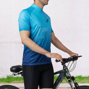 Maillot de cyclisme respirant et écologique à manches courtes, couleur personnalisée, séchage rapide, léger, vêtements de sport pour la cyclisme d'équipe - Product Image 3