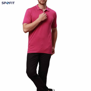 Polo à manches courtes pour homme, uni, décontracté, pour le golf, logo personnalisé, couleur personnalisée, bordure de col personnalisée - Product Image 2