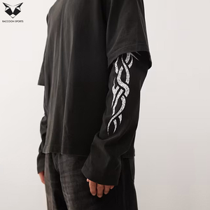Premium Double Layered Hoodies, Soft Cotton & <b>Fleece</b> Sweatshirts Custom Printing Service Available <b>Black</b> Color Men Hooded - Product Image 5