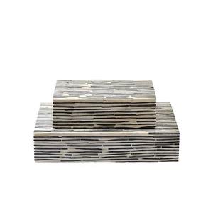 Caja Decorativa de MDF con Incrustaciones de Hueso Multicolor Hecha a Mano, Caja de Almacenamiento para Recuerdos - Product Image 2