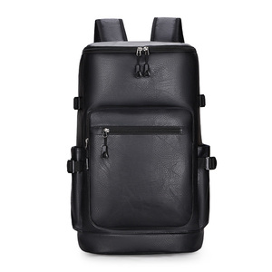 OEM Custom Genuine <b>Leather</b> Look <b>Laptop</b> <b>Backpack</b> Waterproof Travel Daypack Large Capacity School <b>Backpack</b> - Product Image 2