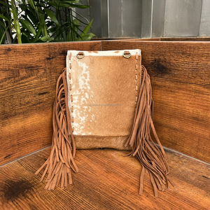 Hot Selling Luxury Designer Cowhide Buckle Fringe Purse Famous Brands Genuine Leather Crossbody Bag for Women's Western Handbags - Product Image 5