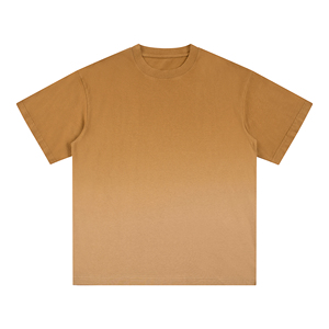 เสื้อยืดคอตตอนพิมพ์ลายคุณภาพสูง เนื้อผ้าหนา ทรงโอเวอร์ไซส์ สไตล์วินเทจ ล้างสีแบบแอซิดวอช รับสกรีนโลโก้ ล้างสีหรือทำสีบาติก สไตล์ผู้ชาย - Product Image 1