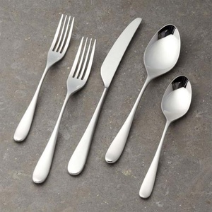 Creative Wholesale Portable <b>Cutlery</b> <b>Set</b> Stainless Steel Silver Polished With High Quality Laser Lining Handle <b>Cutlery</b> - Product Image 4