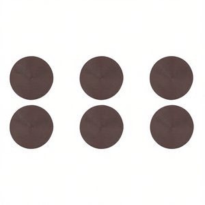 Set de 6 dessous-de-plat ronds Excelsa marron 36x36 cm en plastique - Product Image 2