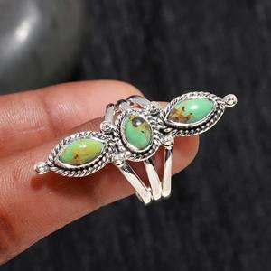 <b>Top</b> Quality Natural Arizona Turquoise Bohemian Jewelry Women 925 Sterling <b>Silver</b> Antique Look Design Ring At Best Price - Product Image 2