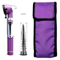 Purple Otoscope With Speculum Set And Carry Case For ENT Examination