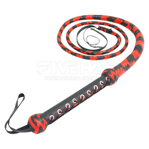 Látigo de Cuero Genuino de Toro de Alto Rendimiento, Agarre Fuerte y Duradero, Diseño Flexible, Perfecto para Entrenamiento al Aire Libre y Colección - Product Image 4