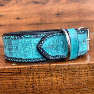 High Quality Designer Luxury Full Grain Genuine Leather Dog Collar Comfortable Durable Pet Collar Soft Heavy Duty Cat Dog Collar - Product Image 4