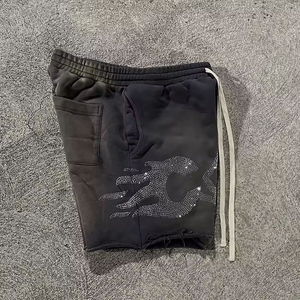 Pantalon de jogging pour homme de haute qualité, personnalisé, style streetwear vintage, coupe oversize, en toile unie, séchage rapide, respirant, taille mi-haute avec cordon de serrage - Product Image 4