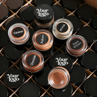 Gel à sourcils mat haute pigmentation, marque privée, lisse, waterproof, longue tenue, facile à appliquer, maquillage des sourcils