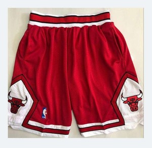 Pantalones Cortos de Baloncesto Rojos para Hombre de Alta Calidad, Pantalones Cortos Bordados para Adultos - Product Image 1