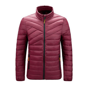 Fully Customized Men's Waterproof Canvas Puffer <b>Jackets</b> Polyester Wadding Filled Winter DDP Shipping - Product Image 2