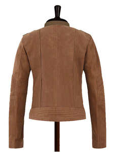 Chaqueta de Cuero para Mujer, Chaqueta de Invierno Ecológica Ligera de Piel de Oveja de Primera Calidad, Chaquetas para Mujer - Product Image 2
