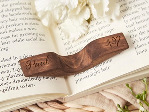 Soporte de Anillo para el Dedo para Leer Libros, Sujetador de Dedos de Madera - Product Image 4
