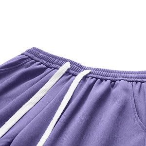 Custom Solid Casual Cotton Lightweight Elastic Waist Jogger <b>Fleece</b> <b>Shorts</b> High Street Style Wholesale Prices <b>Men</b> <b>Shorts</b> - Product Image 3